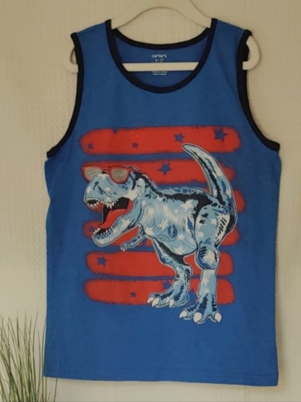 Carter's Blue Dinosaur Graphic Tank Top for Kids 💰
